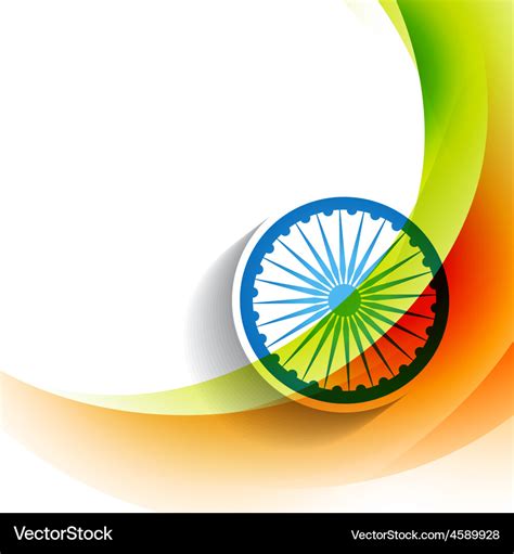 Stylish indian flag background Royalty Free Vector Image