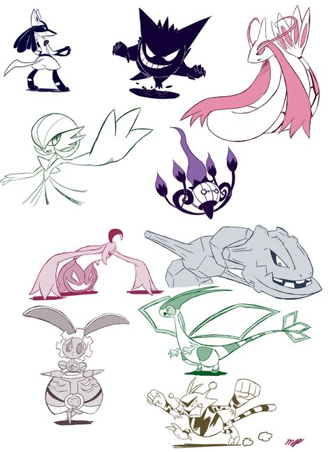 Various Pokemon Sketches by Cogmoses on DeviantArt