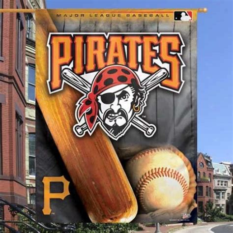 Pittsburgh Pirates Flag : Pittsburgh Pirates 27'' x 37'' Vertical Flag ...