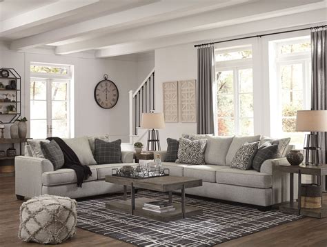 Velletri Pewter Living Room Set from Ashley | Coleman Furniture | Farm ...