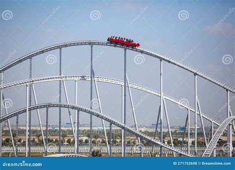 Ferrari World Roller Coaster Editorial Stock Photo - Image of coaster ...