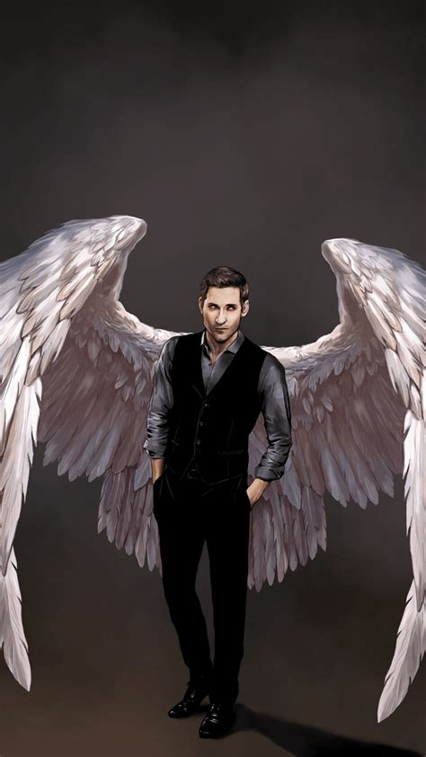 Lucifer with angel wings art | Lucifer, Lucifer characters, Lucifer morningstar