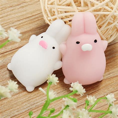 Mochi Totoro Cute Healing Toy Kawaii Collection Stress Reliever Gift ...