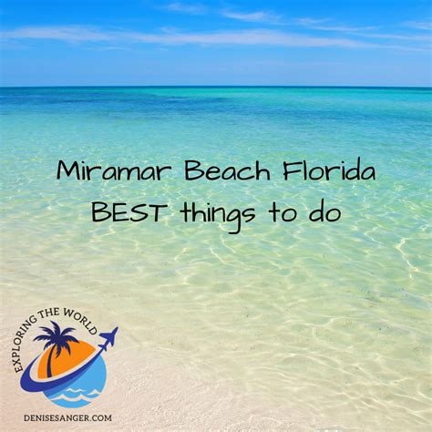 Miramar Beach Florida Best Things To Do - Travel Florida Advice Blog Tips for 2024