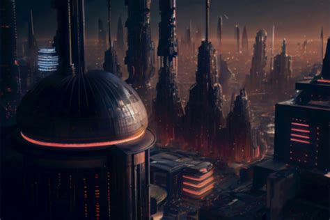 Cyberpunk dystopian city - Weweb