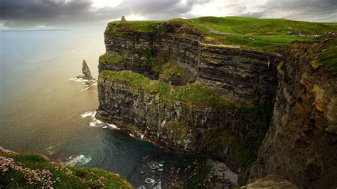 #formation #cloud #rugged 8k uhd #burren sea cliff atlantic ocean atlantic coast #liscannor # ...