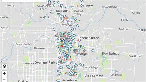 Search map of crime report location data for Kansas City | Kansas City Star