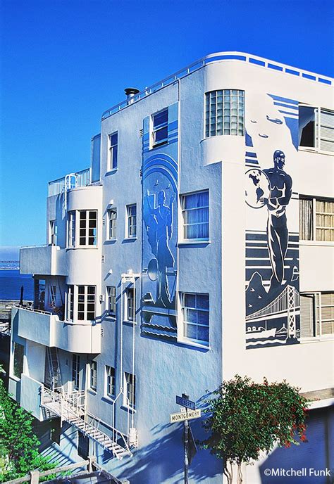 The Art Deco Malloch Building On Telegraph Hill, San Francisco ...