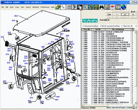 Kubota, spare parts catalog, Heavy Technics + Repair