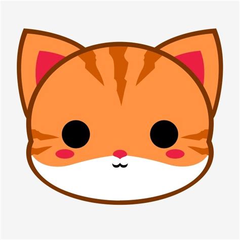 Cute Cat Head Clipart Vector, Cute Ginger Cat Head, Cat Clipart, Cat, Ginger Cat PNG Image For ...