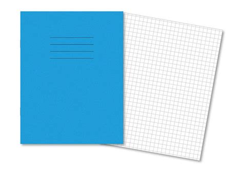 Exercise Books 9x7" 80 Page 7mm Squares Light Blue - Pk100 - Forward Products