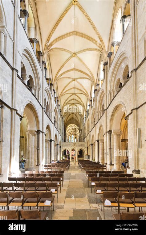 Cathedral interior, Chichester, West Sussex, England, UK Stock Photo - Alamy