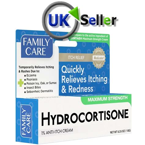 F.C. Hydrocortisone Cream 1% Eczema, Psoriasis, Insect bites Itching ...