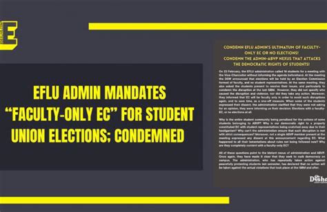 EFLU elections: Student organisation condemns “Faculty-only EC” mandate of varsity