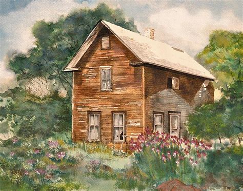 Finlayson Old House Painting by Susan Crossman Buscho