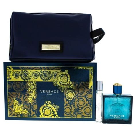 Eros by Versace 3pc Set EDT Spray+Mini+Trousse for Men New in Gift Box | eBay