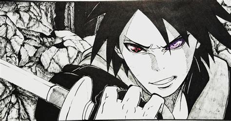 Did a drawing of Sasuke from Naruto! : r/manga