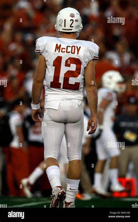 Texas quarterback Colt McCoy (12)during the 2010 BCS National Championship Game held at the Rose ...