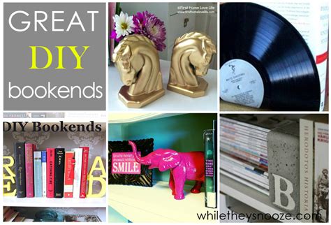 While They Snooze: DIY Bookends Roundup