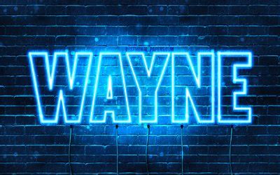 Download wallpapers Wayne, 4k, wallpapers with names, horizontal text ...