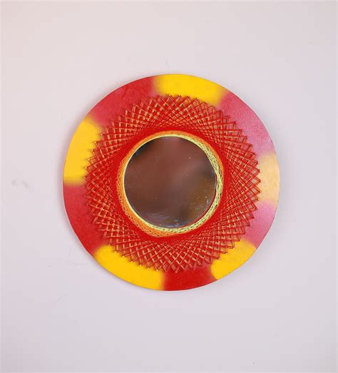 Reddish Circular String Art – Artis