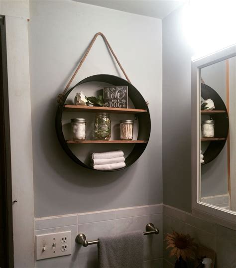 Rustic bathroom shelf, from Hobby Lobby - in love!! | Rustic bathroom ...