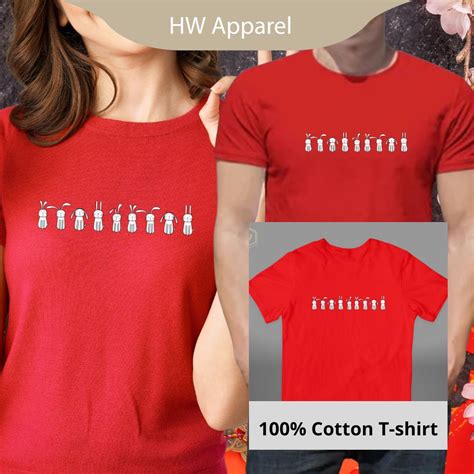 HW Apparel 2023 Chinese New Year Cotton T Shirt For Unisex - Short ...