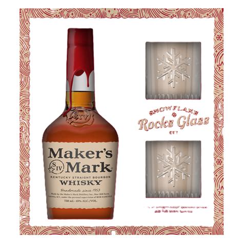 Makers Mark Gift Set 750 Ml : Alcohol fast delivery by App or Online