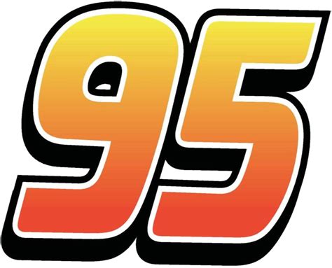 Lightning McQueen Number 95# Logo PNG by DavidGracian on DeviantArt