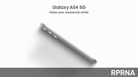 Samsung silently launched Galaxy A54 5G Awesome White color variant in India - RPRNA