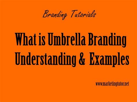 What is Umbrella Branding Definition Advantages & Examples of Umbrella Brands