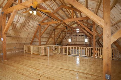 Loft in a Party Barn | Event Barn | Great Plains Gambrel | Sand Creek Post & Beam Wood Barns ...