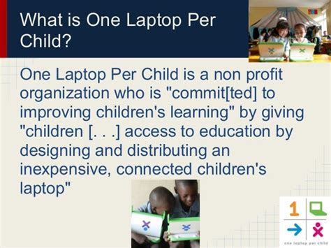 One laptop per child