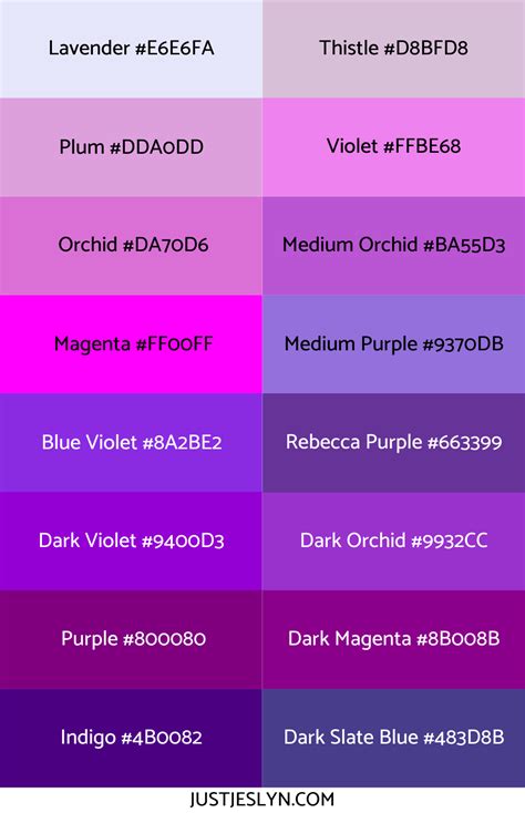√ Blue Purple Hex Code