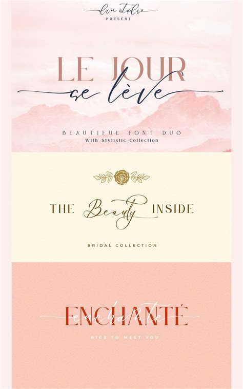 Le Jour - Font Duo | Fonts Script Calligraphy Script Fonts, Typography Fonts, Graphic Design ...