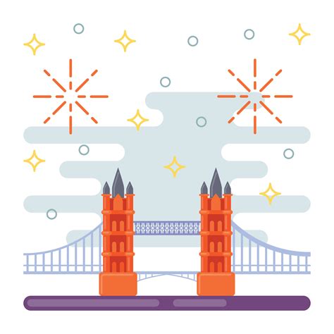 Trendy London Bridge 13955840 Vector Art at Vecteezy