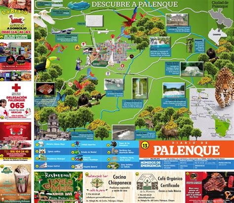 Mapa De Palenque Chiapas Y Sus Colonias - Estudiar