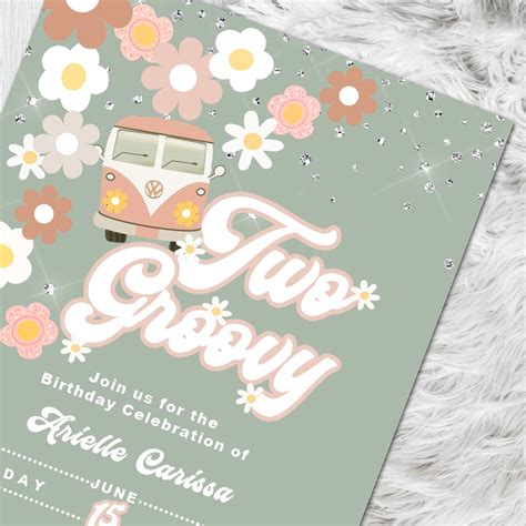 Two Groovy Invitation Template Free