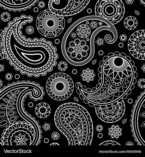 Seamless paisley pattern Royalty Free Vector Image