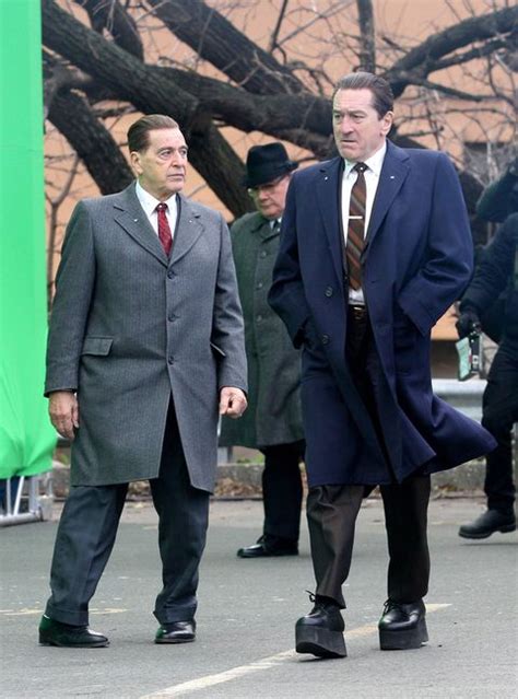 Robert De Niro sports massive platform shoes to look taller than Al ...