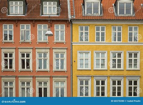 Colorful Houses in Copenhagen Stock Photo - Image of sight, closeup ...