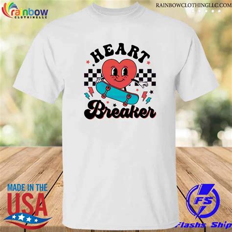 Cute heart breaker skateboarding 2024 shirt, hoodie, sweater, long sleeve and tank top