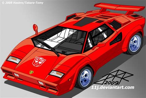 Transformers G1 Alt Mode Lamborghini Countach Sideswipe ...