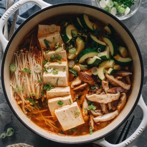 Vegan Kimchi Jjigae (Spicy Korean Stew) - Gastroplant