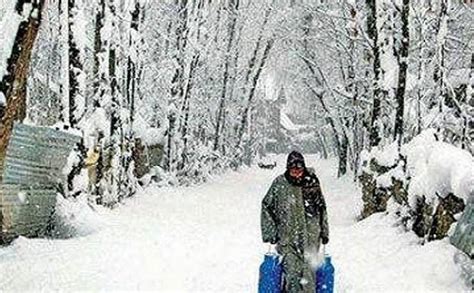 Ladakh receives fresh snowfall after a long spell of dry season.