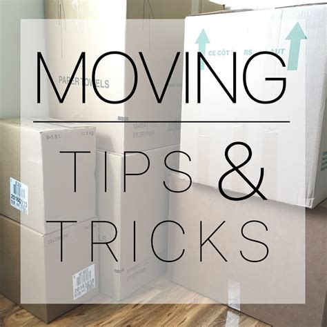 Moving Tips & Tricks