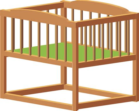 Cliparts Wooden Crib - Baby Cradle Clip Art - Free Transparent PNG - Clip Art Library