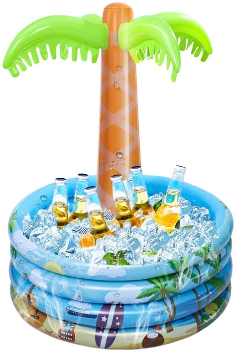 ToyX Inflatable Palm Tree Coolers, Inflatable Drink Coolers for Parties，Hawaiian Tropical Party ...