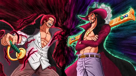 Mihawk, Shanks, One Piece, 4k HD Phone Wallpaper | Rare Gallery