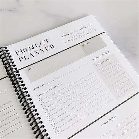 Project Planner Notebook | Project Planning Journal – Lovet Planners